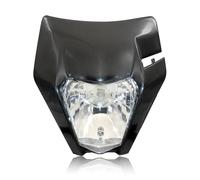 Générique phares de moto Phare halogène de saleté pour EXC EXCF SXF SX XC XCW XCF XCFW 125-530 accessoires phare Motocross Blocs Optiques Moto(Black)