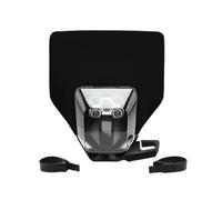Générique phares de moto Plaque de phare LED pour motos Enduro pour 701, FE 350 TE 250 TC FC 450 MX, 2014 à 2023, 12V, 78W, Dirt Bike Blocs Optiques Moto(B Black)
