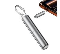 Générique Phone Card Ejector Tool - 2-in-1 Tray Opening Pin, Electronics Precision Cleaning Brush, 5.2cm Aluminium Alloy Frame, Anti-Loss Pendant Component - for Tablet Smartphone & Charging Port