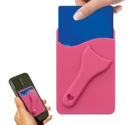 Générique Phone Card Holder, Suction Cup Cellphone Wallet, Credit Card Case Accessory, Mobile Pocket Organizer for Women, Drivers, Selfies, Car, Cruise, Work, Running, School, Bus Passes