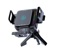 Générique Phone Charger Car Mount, Wireless Fast Charge Rotate, 90 Degree Fold with Secure Grip, Quick Charge with Easy, Car Mount for SUV Truck, Phone Hold for RV Minivan Road Trip