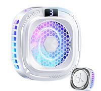 Générique Phone Cooler,10W Easy To Use Magnetic Smartphone Heatsink | 3-Level Mobile Phone Heat Sink With RGB Light,Effortless Quiet Performance For Game Live Streaming Video Filming