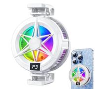 Générique Phone Cooler - Magnetic Cooling Fan With RGB Lights, 3 Speeds