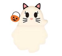 Générique Phone Figurine, Halloween Ghost Decor, Mini Stick on Sculpture, 0.98x0.59x1.38 inches Reusable Adhesive Backing, Compact Cute Design, Perfect for Phones, Tablets, Dashboards, Seasonal Use