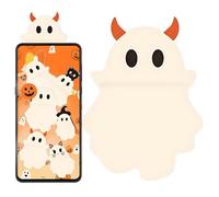 Générique Phone Figurine, Halloween Ghost Decor, Mini Stick on Sculpture, 0.98x0.59x1.38 inches Reusable Adhesive Backing, Compact Cute Design, Perfect for Phones, Tablets, Dashboards, Seasonal Use