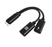 Générique Phone Head, Internal Sound, 4.92in Recording Adapter, Charging Support, Noise Cancelling for Movie Narration, Travel Use, Home Studio, Voice Capture, Audio Clarity, Vlog Equipment