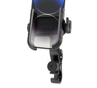 Générique Phone Holder - Anti Shake Clamp, Secure Handlebar Mount, Rotating 360 Degree View, Motorcycle Navigation Bracket, Bike Accessory Performance, Touring Sport Racing Black