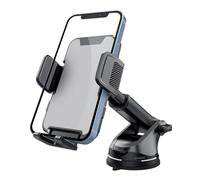 Générique Phone Holder for Car - Dashboard Mount | 360 Rotation Universal Fit, Anti-Shake,Silicone,Strong Adsorption Adjustable Stand,Multi Angle Interior Support Accessory