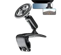 Générique Phone Holder for Car Non-Slip Anti-Shake Clip on Dashboard Cradle | Magnetic Phone Holder Car Mount for Vehicle Automotive Truck SUV RV Rearview Mirror Sun Visor Road Trip Travel