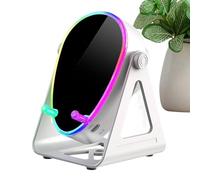 Générique Phone Holder Induction Speaker - 2000mAh Rechargeable with Colorful Light | Speaker Phone Stand for Live Streaming Charging Music Listening Home College Dorm Desktop, 3.74 * 3.74 * 5.71in