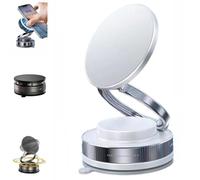 Générique Phone Holder, Vipbu Phone Mount, 360° Adjustable Vacuum Magnetic Holder, Universal Car Mount with Ultra-Strong Grip, Dual-Axis Adjustability & Versatile Use (White Y6)