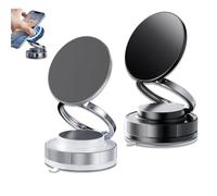 Générique Phone Holder, Vipbu Phone Mount, 360° Adjustable Vacuum Magnetic Phones Holder for Car Windshield, Desk, Mirror - Universal Magnetic Mount (Black+White)