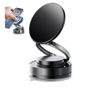 Générique Phone Holder, Vipbu Phone Mount, 360° Adjustable Vacuum Magnetic Phones Holder for Car Windshield, Desk, Mirror - Universal Magnetic Mount (Black)