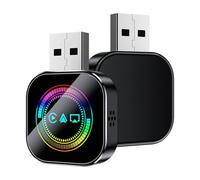 Générique Phone Mirroring Adapter for Car - Metal Glass 4.3x3x1cm | Plug and Play Converter | Wireless Mirror Phone to Car Screen for Daily Commuting, Long Distance Travel, Music, Calling, Parking