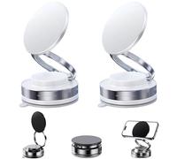 Générique Phone Mount, 360° Adjustable Vacuum Magnetic Phone Holder, Universal Car Mount with Ultra-Strong Grip, Dual-Axis Adjustability for All Smartphones (2pcsb)