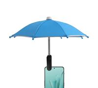 Générique Phone Parasol Mount - Sun Shield for Hiking, 360° Swivel Screen Guard, Weatherproof Mini Umbrella for Delivery Riders, Handheld Device Cooling Cover, Beach Chair Accessory