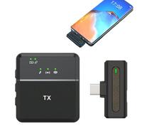 Générique Phone sans Fil - Récepteur Anti-Bruit Petit de -Cravate,Clip Plug and Play pour Smartphone,pour Vlog Vidéo Streaming en Direct Caméra Caméscope Ordinateur Hommes Et Femmes