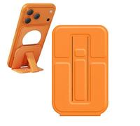 Générique Phone Stand Attachment - Strong Hold Slim Support | Magnet Mobile Phone Holder Stand | Magnetic Leather Cell Pho Support with Makeup Mirror for Video Call, Live-Streaming, and Recording