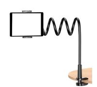 Générique Phone Stand, Bed Phone Holder, Adjustable Gooseneck Arm with Rotating Clamp Bracket, Flexible Long Support Base, Smartphone Mount, for Couch, Kitchen, Treadmill, Nightstand, Pillow