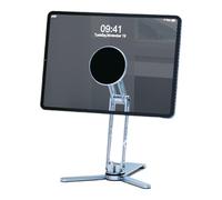 Générique Phone Stand Desk, Magnetic Foldable Cell Phone Holder, Sturdy Aluminum Alloy Support for Camping, Home, RV, Long Trip, Outdoor Work, Travel, Car, 4.49x2.28x1.18 inches