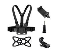 Générique Phone Stand、 Harnais de Poitrine for caméra d'action, Sangle de Fixation for téléphone 、Desktop Phone Stand Base(Set B)