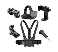 Générique Phone Stand、 Kit de 6 pièces for caméra d'action, Fixation pectorale et Bandeau réglable for téléphone Portable 、Desktop Phone Stand Base