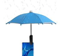 Générique Phone Umbrella Clip Portable Sun Rain Protection | Compact Anti Reflective Cellphone Umbrella Accessory for Outdoor Travel Camping Beach Pool Car, Waterproof Polyester Pongee