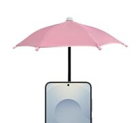 Générique Phone Umbrella | Polyester Cloth + Iron 27x20cm | Foldable Fun Rotatable Strong Suction | Sun Protection Phone Stand Umbrella | For Outdoor Activities Travel Beach Car Road Trip