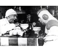 Générique Photo d'Art Noir et Blanc Louis de Funès et Villeret, La Soupe aux Choux, Impression sur Papier Satiné, Multiple Tailles 10x15 à 60x84 cm (21x30cm)