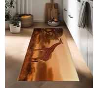 Générique Photographie De La Nature Tapis Long Animal Girafe 40 x 120 cm Tapis Couloir, Couleur Orange Lavable Et Antidérapant - Tapis De Passage pour Couloir Cuisine Ou Chambre Résistant Moquette