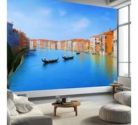 Générique Photographique Grand Canal Venise Italie Papier Peint Bleu Photo Peintures Murales, Salon Tv Canapé Thème Hôtel De Luxe Couloir Fond Mur Peinture Décor À La Maison 300 x 210 cm