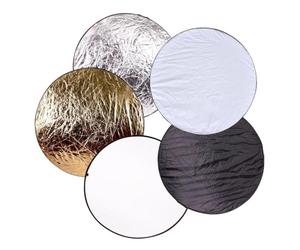 Générique Photography Reflector - 5 - in -1 Foldable Photo Diffuser Panel | Foldable Photography Lighting Reflector, 5 - in -1 Round Light Diffuser Panel For Photo Studio Outdoor Lighting