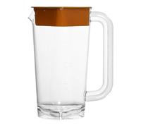 Générique Pichet D'eau 2L avec Couvercle pour Réfrigérateur, Idéal pour Thé et Café, Brun