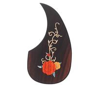 Générique Pickguard Guitare Acoustique en Bois Simple Structure Plaque de Protection pour Guitare Folk Facile à Installer et Résistante