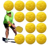 Générique Pickle Balls, Set, 2.91 inches 12X High Visibility Bright Color Sports Accessories, Bounce Balls for Tournament Play and Practice, Beginners Intermediate Players Court