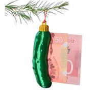 Générique Pickle Keychain - Funny Wallet and Bag Charm for Backpack, Handbag, Car, Travel, School, Party, Holiday, or Daily Use with Christmas Ornament Design Adults, Men, Women