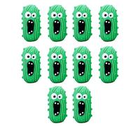 Générique Pickle Toy Figure - 10PCS PVC Screaming Pickle Doll 1.8x3.5cm | Funny Cucumber Mini Figurines Party Desk Home Decoration Set Any Introduction Necessary