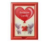 Générique Picture Frame - Christmas Bear Gumball Machine | Pp Material With Heart Shape Design, Lightweight 425g Build, Kitchen Table Ornament, Office, Bedroom, Mantel, Living Room, Home