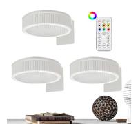 Générique Picture Light for Wall, 3X Battery-Operated Art Lamp, Remote-Controlled Display Light, Adjustable Brightness & Timer, Compact PC Build, 3.54x1.1 inches for Cafe, Exhibition Hall