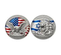 Générique Pièce commémorative Bouclier de Juda, Pièce de défi chrétienne Lion de Juda, Jeton de Foi Force et Honneur, Jeton commémoratif Religieux, Cadeaux Inspirants pour Guerriers Religieux (05#)