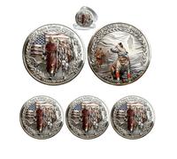 Générique Pièce commémorative de la Mission de la Paix 2026, Symbole de Compassion, de Pleine Conscience et d'unité pour Les collectionneurs et Les sympathisants. (3Pcs 03#)