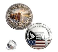 Générique Pièce commémorative de la Mission de la Paix 2026, Symbole de Compassion, de Pleine Conscience et d'unité pour Les collectionneurs et Les sympathisants. (02#)