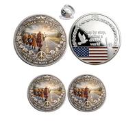 Générique Pièce commémorative de la Mission de la Paix 2026, Symbole de Compassion, de Pleine Conscience et d'unité pour Les collectionneurs et Les sympathisants. (2Pcs 02#)