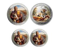 Générique Pièce commémorative de la Mission de la Paix 2026, Symbole de Compassion, de Pleine Conscience et d'unité pour Les collectionneurs et Les sympathisants. (2Pcs 01#)