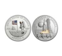 Générique Pièce commémorative de la Mission Lunaire Artemis II, pièce commémorative de la Artemis, pièces de Collection en Relief 3D sur Le thème de l'exploration Spatiale (03#)