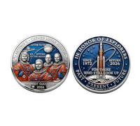 Générique Pièce commémorative de la Mission Lunaire Artemis II, pièce commémorative de la Artemis, pièces de Collection en Relief 3D sur Le thème de l'exploration Spatiale (04#)