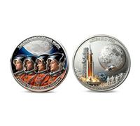 Générique Pièce commémorative de la Mission Lunaire Artemis II, pièce commémorative de la Artemis, pièces de Collection en Relief 3D sur Le thème de l'exploration Spatiale (01#)