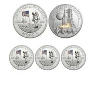 Générique Pièce commémorative de la Mission Lunaire Artemis II, pièce commémorative de la Artemis, pièces de Collection en Relief 3D sur Le thème de l'exploration Spatiale (3Pcs 03#)