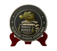 Générique Pièce Commémorative - Pièce Série Alligator - Décoration Collection Maison Marine Histoire Art Floride Passionnés