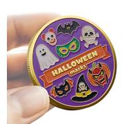 Générique Pièce De Collection Halloween - Pièce de Défi Cadeau Souvenir Halloween,Décoration Festive Cadeau de Fête pour Adulte Famille Amis Père Mère